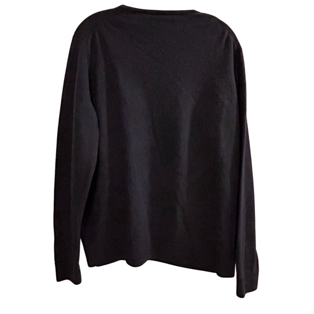 Nordstrom‎ Men’s V neck long sleeve blue soft warm 100% merino wool XXL tall - Picture 6 of 8